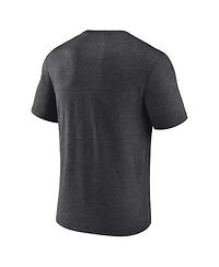 Fanatics Men's Heather Charcoal Seattle Sounders Fc Distressed Carnation Tri-Blend T-Shirt