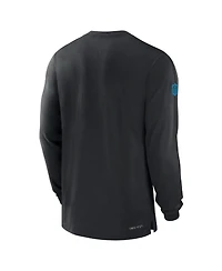 Nike Men's Black Carolina Panthers Sideline Player Performance Long Sleeve T-Shirt