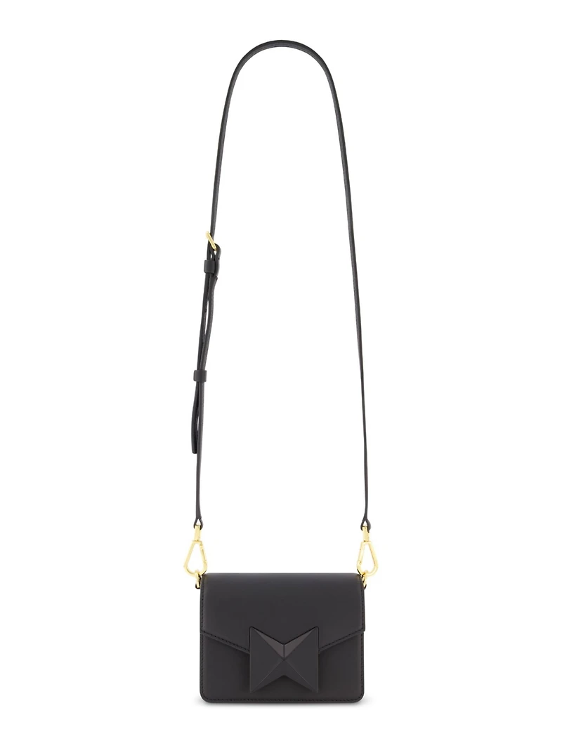Mini Leather Gold Strap Crossbody Bag