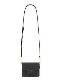 Mini Leather Gold Strap Crossbody Bag