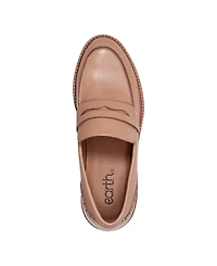 Earth Women's Lindy Block Heel Slip-On Penny Loafers
