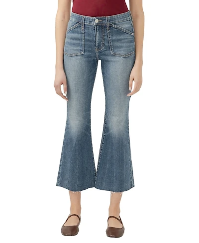 Jag Women's Kait Mid Rise Kick Flare Leg Jeans