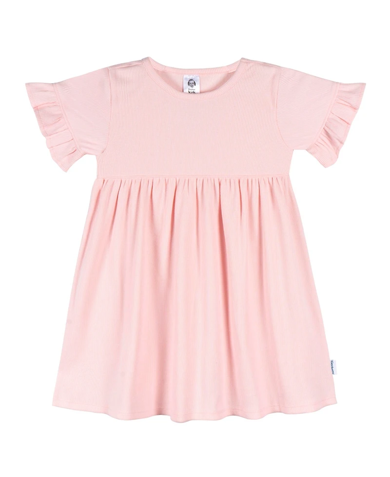 Toddler Girls Short Sleeve and Sleeveless Dress, 2 Pack