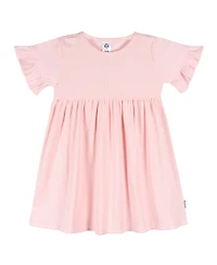 Toddler Girls Short Sleeve and Sleeveless Dress, 2 Pack