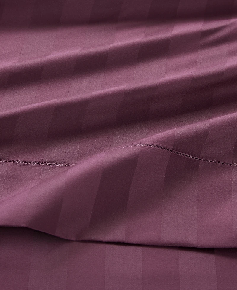 Last Act! Charter Club 1.5" Stripe 550 Thread Count 100% Cotton 3-Pc. Sheet Set, Twin, Exclusively at Macy's