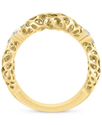 Effy Diamond Openwork Knot Statement Ring (1/5 ct. t.w.) in 14k Gold