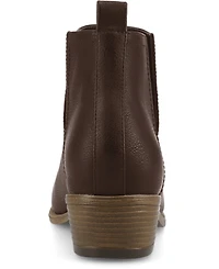 Journee Collection Women's Rimi Notched Ankle Stacked Heel Booties