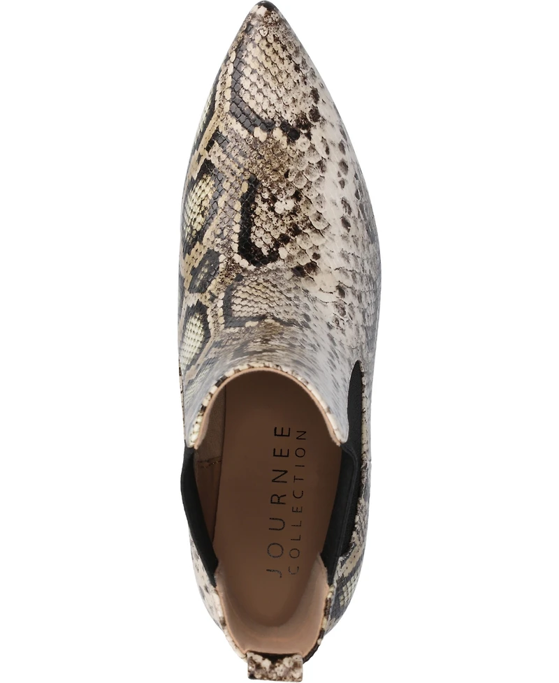 Journee Collection Women's Tenlee Pointed Toe Kitten Heel Dress Booties