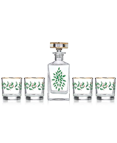 Lenox Holiday 5 Piece Whiskey Set
