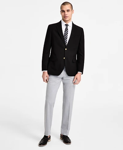 Nautica Men's Modern-Fit Active Stretch Solid Blazer