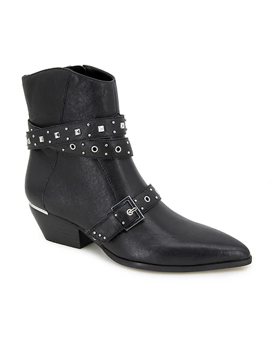 Kenneth Cole New York Cheyenne Stud Ankle Booties