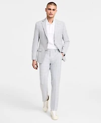 Alfani Mens Slim Fit Plaid Suit Separates Created For Macys