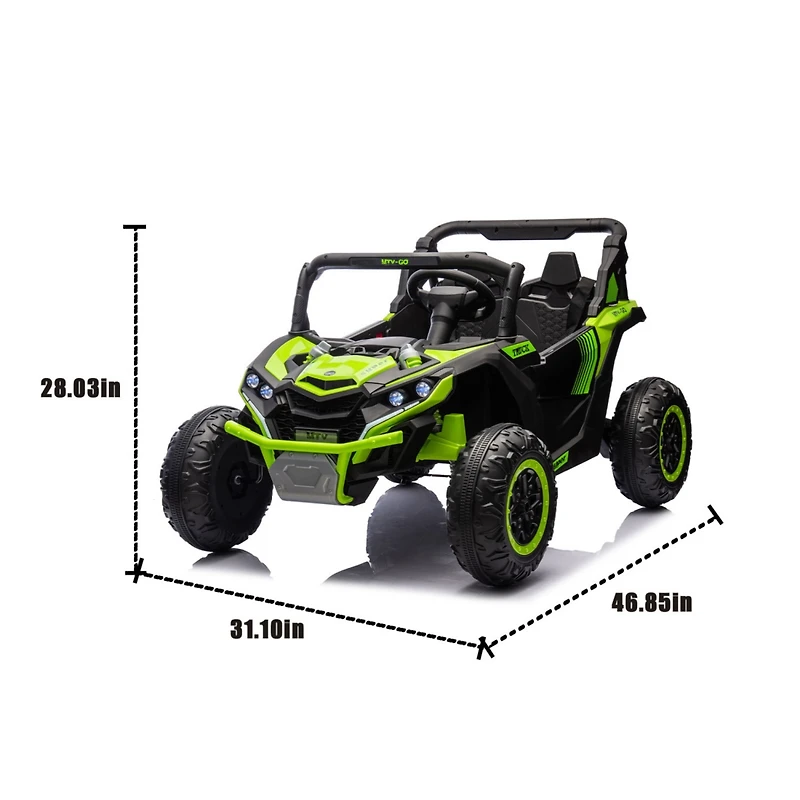 Streamdale Kids' Utv 24V Remote Control, 4-Wheel Suspension, Safety Features
