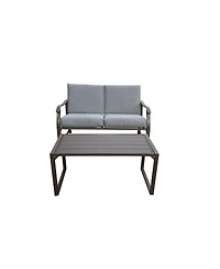 Streamdale Loveseat And Teapoy Mushroom