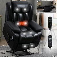 Electric Power Lift Recliner with Massage & Heat