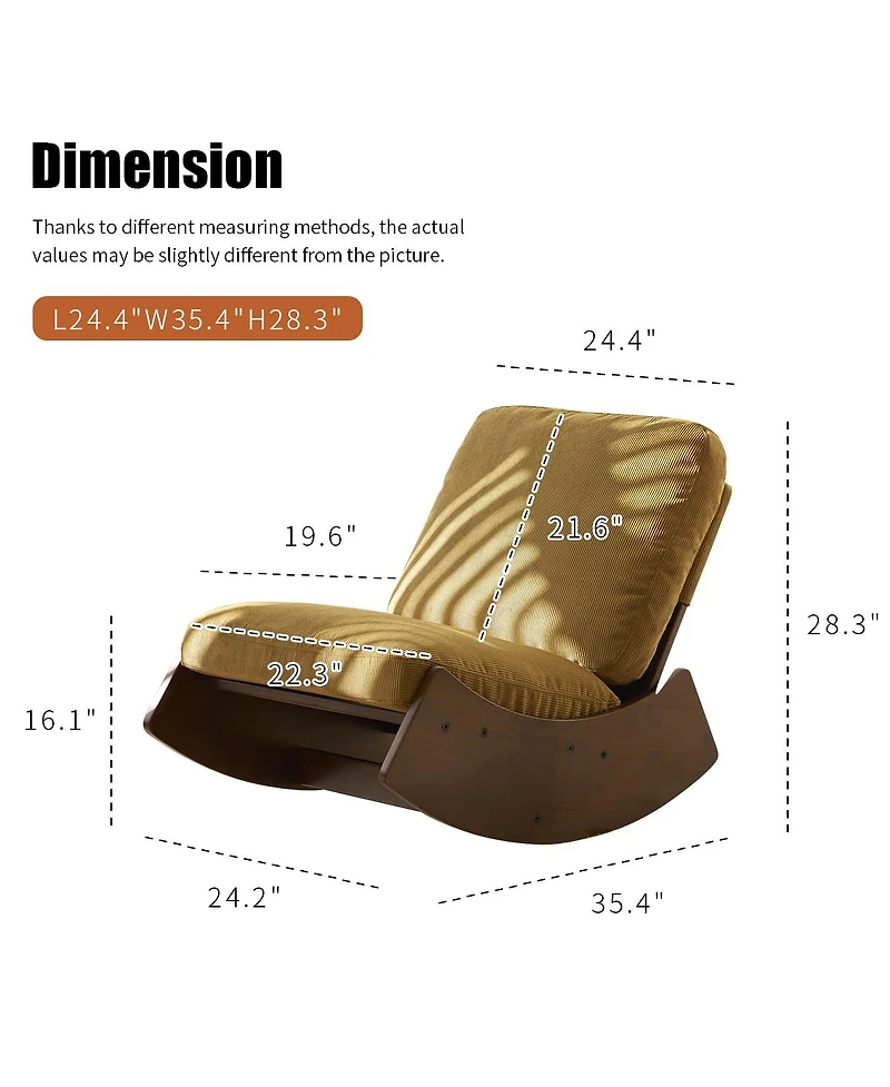 Streamdale Cozy Glider Rocking Chair Comfort, Style, and Versatility