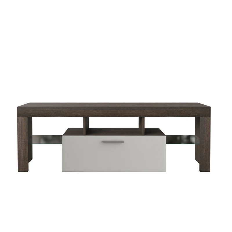 Streamdale Modern Brown Tv Cabinet with Fast 20-Minute Assembly