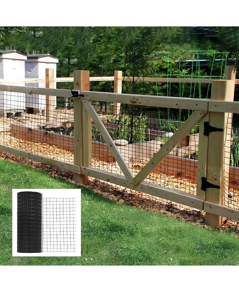 Streamdale Black Vinyl Poultry Netting, 48" x 50' (1/2" Mesh)