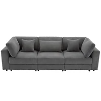 Streamdale Furniture Luxurious and Durable Corduroy Sofa with Ample Space and Easy Assembly