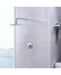 Wall Mounted Shower Faucet In Chrome(Valve Included)