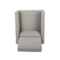 Streamdale Contemporary Push-Back Recliner with Nailhead Accents for Relaxation
