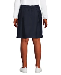Lands' End Big Girls School Uniform Solid Pleated Skort Top of Knee