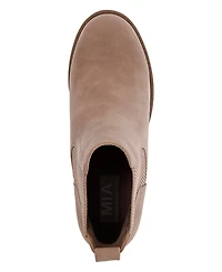 Mia Women's Jonna Lug Sole Block-Heel Booties