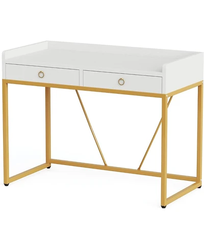 Tribesigns 55" Industrial Executive Desk, Rustic Simple Computer Laptop Desk, Study Writing Table Business Workstation