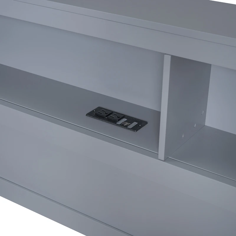 Streamdale White Full DayBed with Drawers & Usb Charging