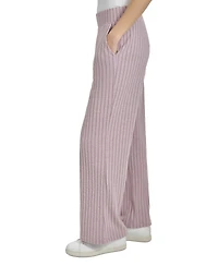 Marc New York Women's Ribbed Flared Pull-On Pants