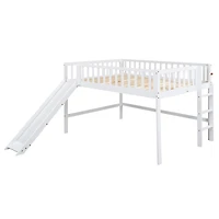 Streamdale Full Low Loft Bed With Ladder And Slide