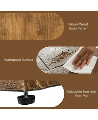 Skonyon 16 Inch Outdoor Hideaway Table Cover for Standard 20 Lbs Propane Tank