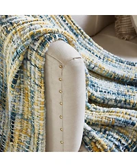 Ihi Home Chunky Hand Knit Throw Blanket I 50"x 70" I Olive Green