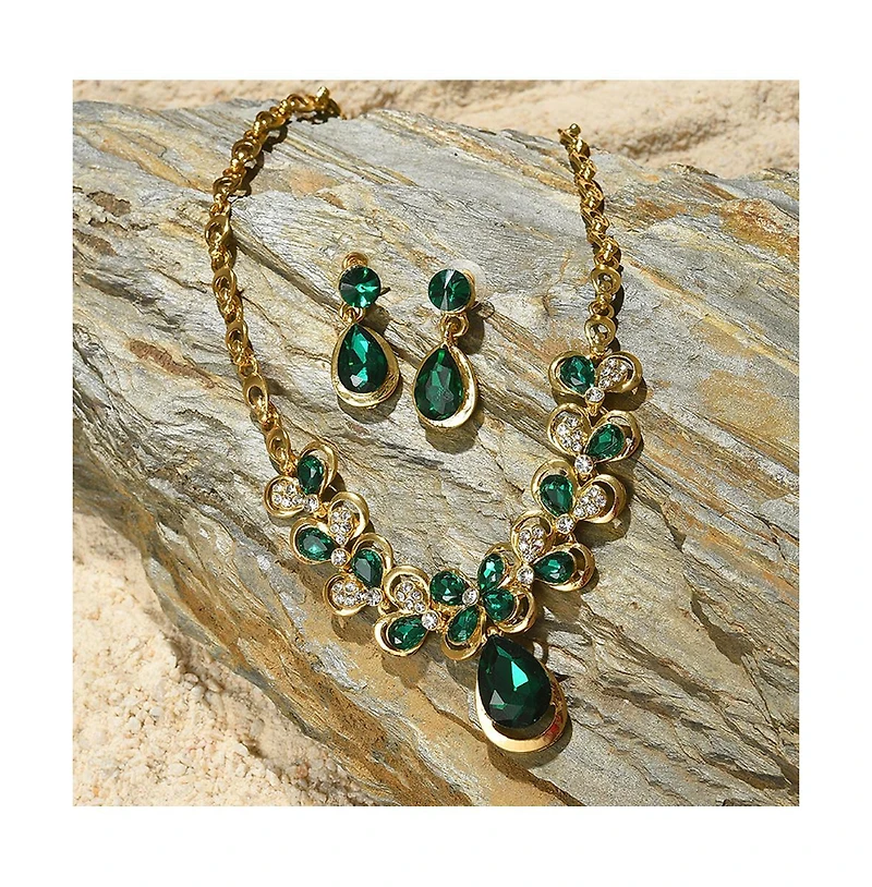 Sohi Women's Teardrop Jewellery Set