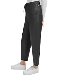 Marc New York Women's Snakeskin-Print Pull-On Pants