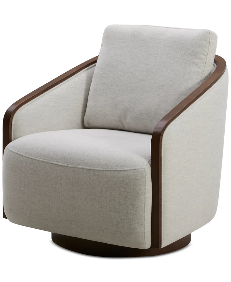 Makinen Fabric Swivel Chair, Created for Macy's