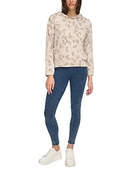 Marc New York Women's Animal-Print French Terry Hoodie