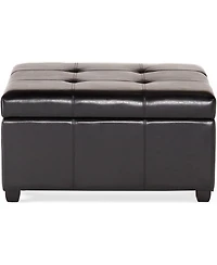 Streamdale Furniture Carlsbad Contemporary Tufted Storage Ottoman