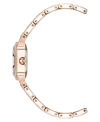 Anne Klein Women's Quartz Petite Hexagonal Rose Gold-Tone Alloy Metal Bracelet Watch, 21mm