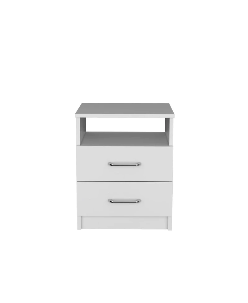 Streamdale Nightstand Olienza, Two Drawers, One Shelf, Finish