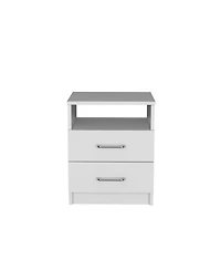 Streamdale Nightstand Olienza, Two Drawers, One Shelf, Finish