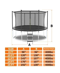 Streamdale 8FT Kids Fitness Trampoline - Easy Installation
