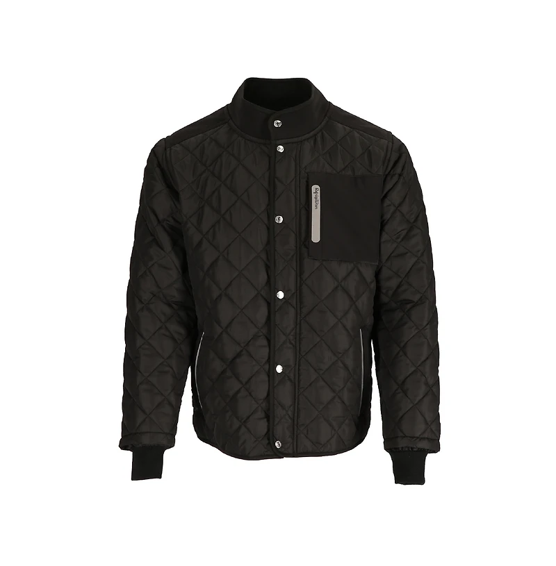 RefrigiWear Big & Tall Insulated Diamond Quilted Jacket - Warm, Lightweight Coat for Cold Weather