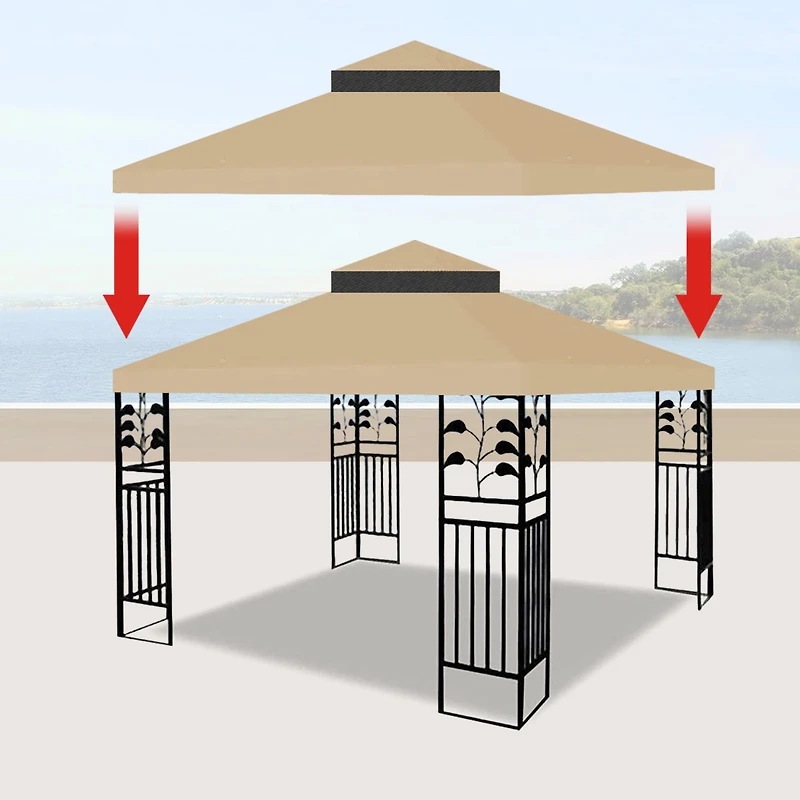 Streamdale 10'x10' Gazebo Canopy Cover