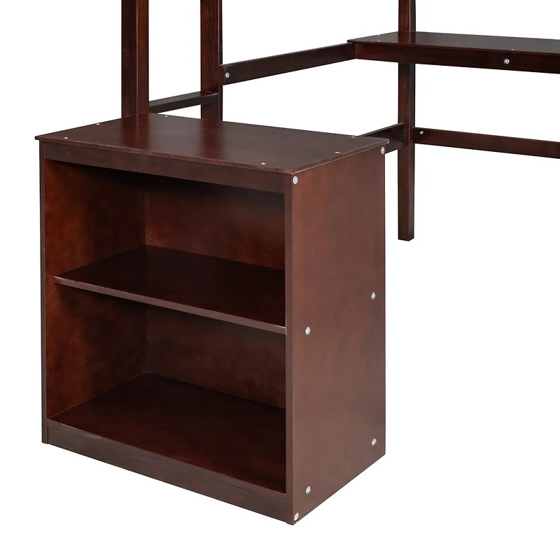 Streamdale Loft Bed with Desk & 2 Drawers