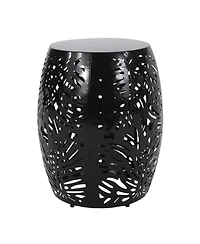 Streamdale Furniture Modern Palm Leaf Side Table with Durable Iron Frame