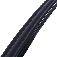Streamdale Durable Steel Pipe 3-Step Handrail for Concrete Steps, Black
