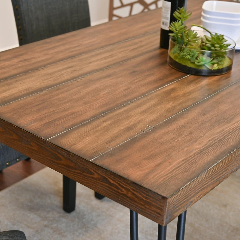 Streamdale Hairpin Dining Set (Table + 4 Chairs)