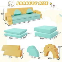 Streamdale 10-Piece Kids' Foam Play Set for Climbing, Crawling, and Imagination