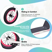 Streamdale Premium Kick Scooter, Adjustable, 12" Wheels